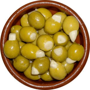 Garlic Stuffed Olives - Olives and more London